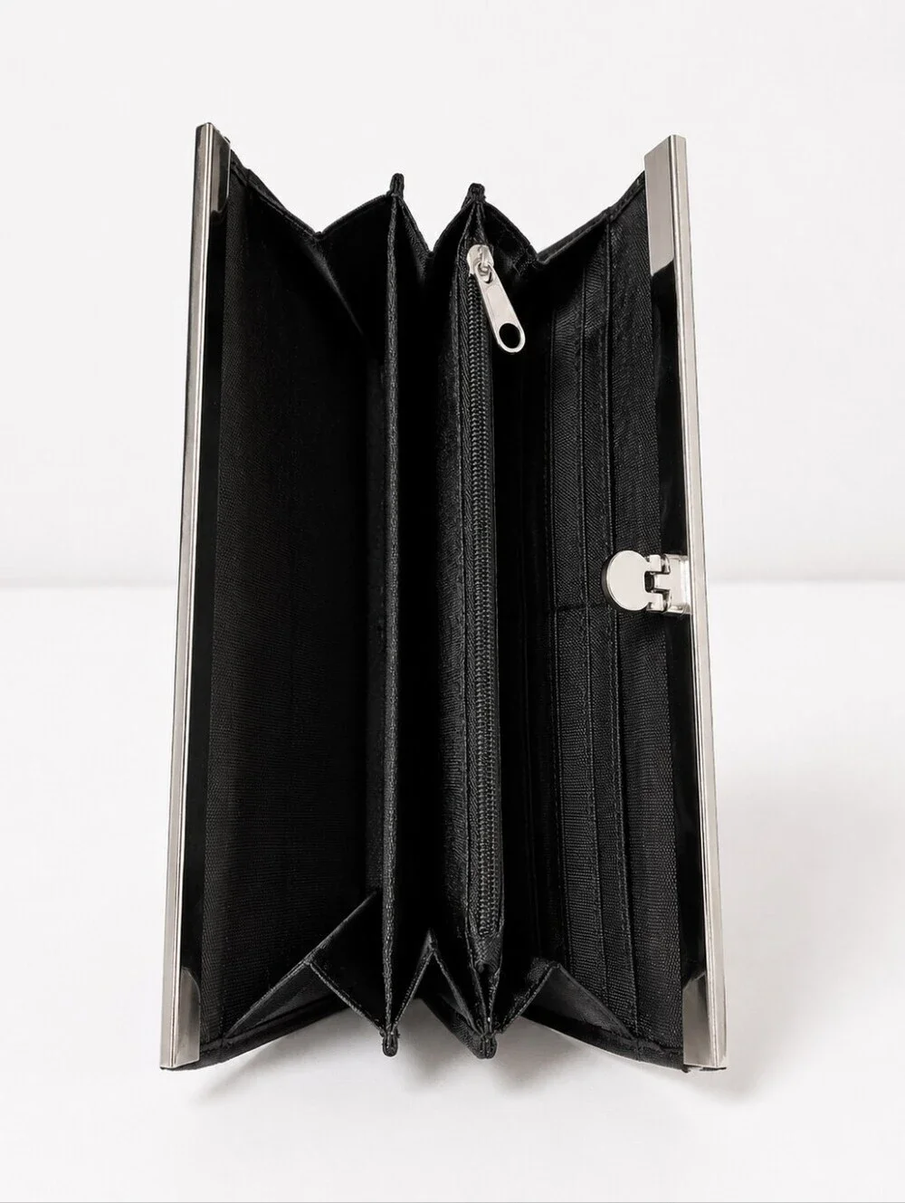 GUESS Snakeskin-Texture Clutch.